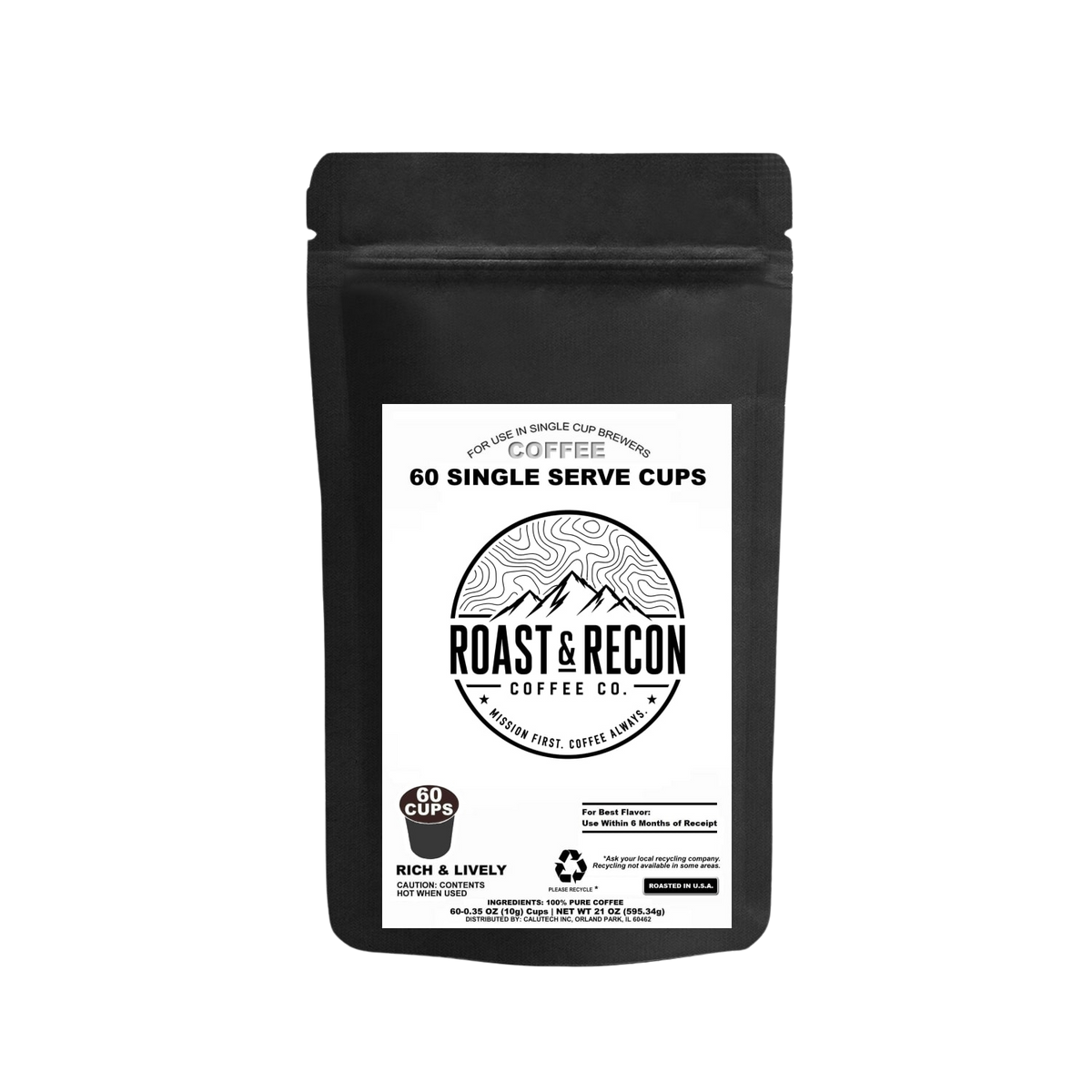 60 Pack Single Serve Coffee Pods